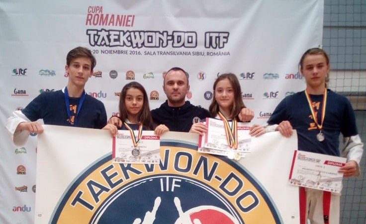 Sportivii Takeda Arad, de patru ori medaliați la Cupa României de  taekwondo