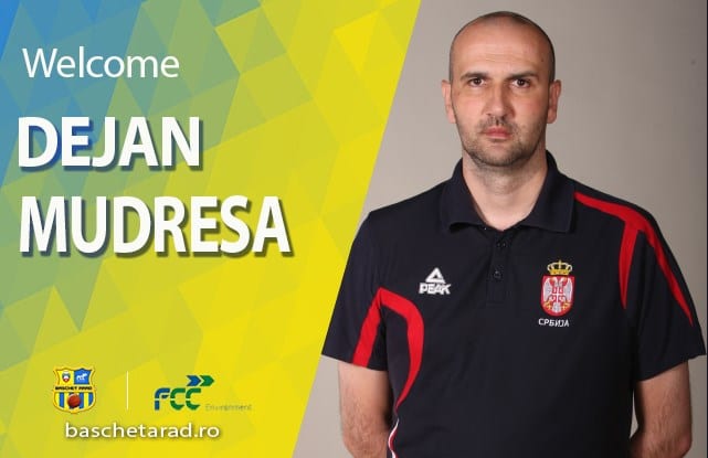 Sârbul Dejan Mudreša e noul antrenor al FCC Baschet Arad, alias ICIM