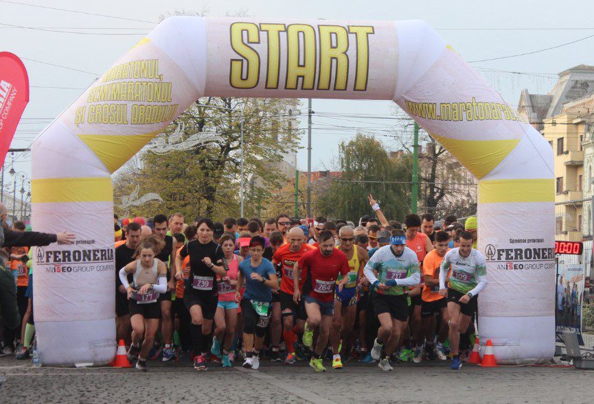 Sita a cernut din peste 1400 de arădeni participanți la Maratonul, Semimaratonul și Crosul Aradului 2019