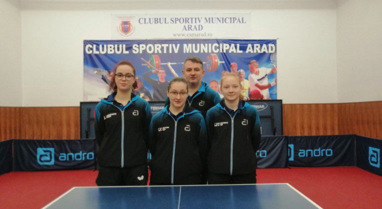 Fetele de la CSM Arad câştigă barajul şi se menţin în Superliga de tenis de masă!