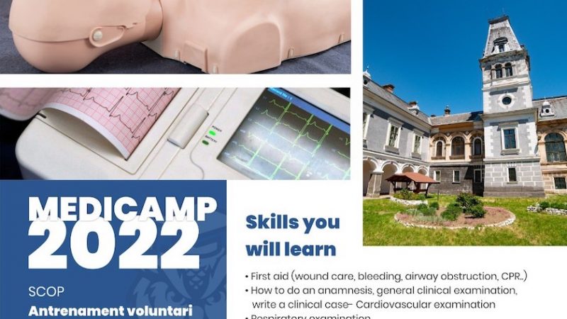 MediCamp 2022, pledoarie pentru voluntariat. Acţiunea Ligii Studenţilor Universităţii de Vest „Vasile Goldiş” din Arad s-a bucurat de un real succes