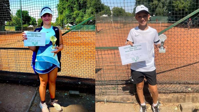 Maria Mateaș și Ayan Coman și-au tăiat partea leului la Cupa Tenis Profi, de la Arad