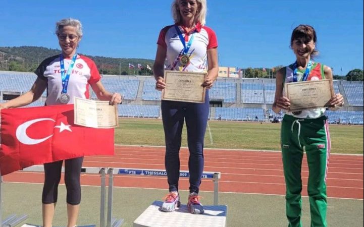 De patru ori aur pentru Olimpia Ancateu la Balcaniada de atletism pentru veterani