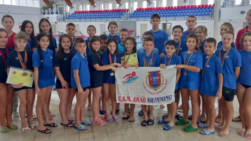 Salbă de medalii pentru înotătorii de la CSM Arad și CSȘ Gloria la Cupa Bega – Timișoara