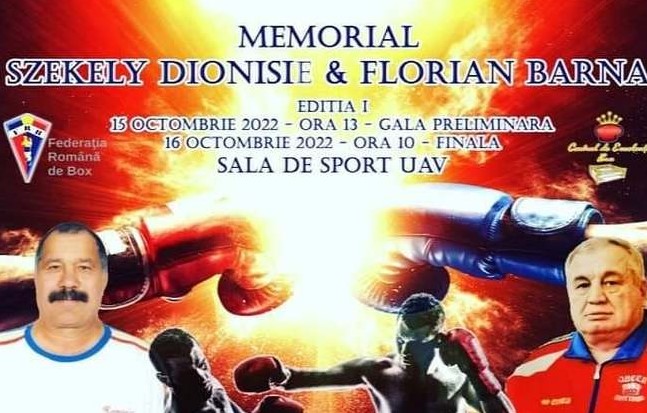 Dionisie Szekely și Florian Barna – omagiați în cadrul unui Memorial de box ce are loc în weekend, la Arad