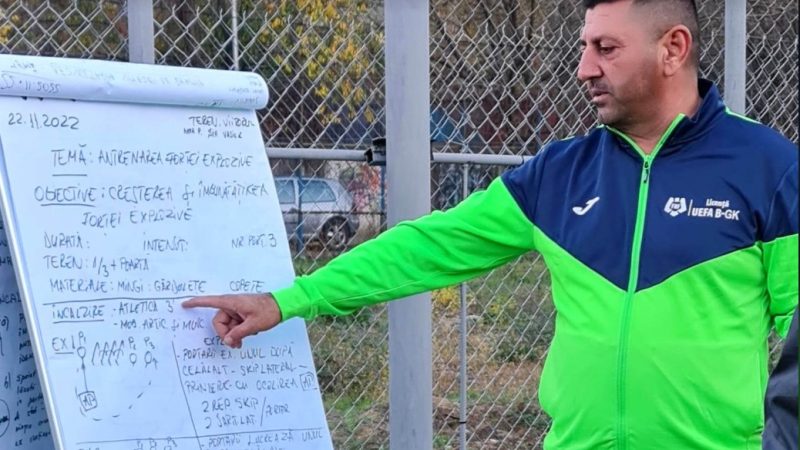 Vasile Sin și-a luat licența UEFA B-GK, arădeanul pregătește portarul cu cele mai puține goluri primite în Liga a 2-a!