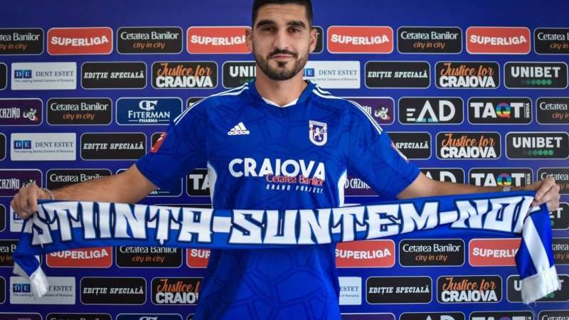 FC U Craiova și-a betonat defensiva înaintea meciului cu UTA: Danny Henriques are 25 de ani și vine din liga a doua portugheză!